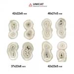  Cabochon Cuart Solar 37-46 x 21-23 x 5-6 mm - 1 Perechi