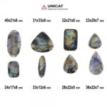  Cabochon Labradorit - Spectrolit 23-40 x 12-33 x 5-8 mm - Unicat