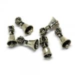  Charm Argint 925 Clopotel Tibetan cu Vajra - 18X8 mm - 1 Buc
