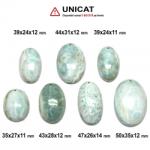  Pandantiv Aragonit Oval cu Gaura - 35-50 x 24-35 x 11- 14 mm