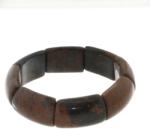  Bratara Obsidian Mahon diametru 61-78 mm, margea dreptunghi 19x0.9 mm