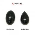  Pandantiv Jad in Forma Picatura si Oval - 39-41 x 24-27 x 14 mm (XL)