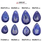  Pandantiv Lapis Lazuli cu Gaura 31-50 x 24-31 x 6-12 mm - Unicat