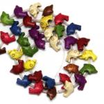  Magnezit Colorat Margele Pietre Semipretioase Animal - 12 x 21 mm