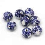  Margele Ceramica cu Semne de Protectie Feng Shui Rotunde 20x20 mm - 1 Buc