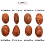  Pandantiv Calcit Portocaliu cu Gaura 34-38 x 17-27 x 14-17 mm - Unicat