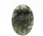  Cabochon Moss Agat verde oval 41 x 0.6 mm