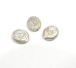  Margele din metal placat oval 19 x 16 mm - 18 Buc