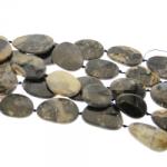  Margele Bijuterii Lemn Fosil Neregulat Fatetat - 26-61 x 19-41 mm