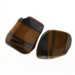  Cristal Natural Ochi de Tigru cu Fier Rulat 22-25 x 12-16 mm ( M )
