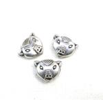  Margele din metal placat animal 18x15 mm- 4 Buc