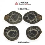  Septaria Maroc Mineral Natural - Pereche - 46-53x39-40 mm( XXL ) - 1 Buc