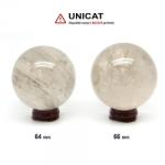  Sfera Cuart Fumuriu Druzy Mineral Natural - 45-52 x 45-52 mm - 1 Buc