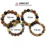  Bratara Fosil Palmier Diametru 60- 70 mm, Margele Rotunde - 11, 8 - 16, 8 mm