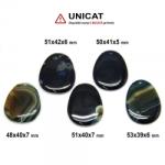  Pandantiv Agata Colorata cu Gaura in Forma de Picatura - 48-53 x 39-42 x 5-7 mm - 1 Buc