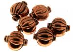  Margele din cupru oval 13 x 12 mm - 6 Buc