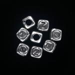  Margele Argint 925 Cub cu Litera Z - 6 - 8 mm - 1 Buc