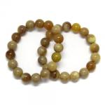  Bratara Opal Galben Diametru 58 mm din Margele Rotunde - 11-11, 9 mm