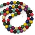  Magnezit Colorat Margele Pietre Semipretioase Rotunde - 10 mm