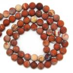 Jasp Breccia Rosu Mat Rotund Margele Pietre Semipretioase pentru Bijuterii 10 mm