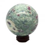  Sfera Rubin in Fucsit Mineral Natural - 55-73 x 55-73 mm - 1 Buc