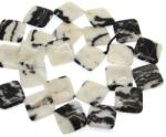  Margele Bijuterii Jasp Zebra Patrat 20x20 mm