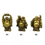  Statuete Buddha Vesel din Bronz 6-7 x 4-5 x 2-3 cm - Aducatoare de Bucurie si Abundenta - 1 Set 6 Buc