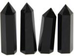  Obelisc Onix Negru 77-79x23-25x23-24mm cu Simboluri 7 Chakre 1 Buc