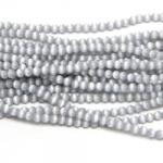  Margele Bijuterii Sticla cu Ochi de Pisica Gri Rotund 4 x 4 mm