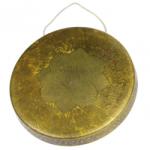  Gong Templu Tibetan Disc din Bronz cu Bat - 30-35 cm Castron