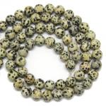  Jasp Dalmatian Margele Pietre Semipretioase Rotund - 10 mm