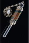  Pendul jasp oceanic-varf cuart-sfera cuart - 7.5 cm