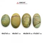  Cabochon Jasp Policrom 40-48 x 25-30 x 7-10 mm - Unicat
