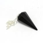  Pendul Onix Negru Diamant 33 x 14 mm - 1 Buc