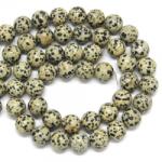  Jasp Dalmatian Margele Pietre Semipretioase Rotund - 14 mm