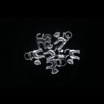  Charm Argint 925 Pisica 15.5 x 12 mm - 1 Buc
