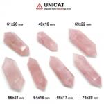  Obelisc Cuart Roz 2 Varf - 49-74 x 16-22 mm ( XXL) - 1 Buc