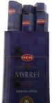  Betisoare Parfumate HEM Myrrh - Elixirul Meditatiei Profunde - Incense - 1 Set