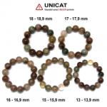  Bratara Cuart cu Rutil Mixt Diametru 58-62 din Margele Rotunde - 13-18, 9 mm