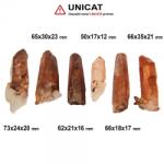  Cuart Rosu Natural Brut - 50-73 x 17-35 x 12-23 mm - ( XXL ) - 1 Buc
