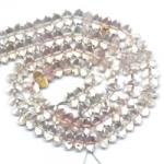  Cuart Roz Margele Pietre Semipretioase Disc - 6 x 10 mm