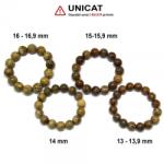  Bratara Fosil Lemn Palmier Diametru 58-64 mm din Margele Rotunde - 13-16, 9 mm