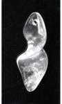  Pandant Cuat Alb Obelisc 30-40 x 7-10 mm - 1 Buc