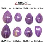  Cabochon din Phosphosiderit de Forma Picatura - 28-42 x 21-29 x 8-12 mm