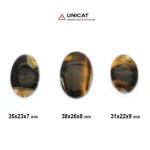  Cabochon Agata Sardonix Dreptunghi-Neregulata 25-47 x 9-33 x 3-6 mm - Contrast cromatic pentru bijuterii personalizate - 1 Buc