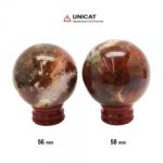  Sfera Fosil Lemn Mineral Natural 56-58 mm - 1 Buc