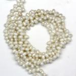  Perle de Cultura Keishi Margele Bijuterii - 2, 5-4 x 4-6 mm - Lungime Sirag 40 cm