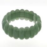  Bratara Aventurin diametru 59-74 mm, margea verde dreptunghi fatetat 25x0.7 mm