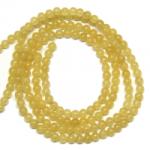  Calcit Galben Rotund 4 mm - Margele Pietre Semipretioase