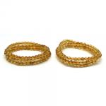  Bratara 3 Wrap Tip Mala Citrin Rotund - 5-5, 9 mm - 1 Buc